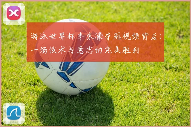游泳世界杯李朱濠夺冠视频背后:一场技术与意志的完美胜利